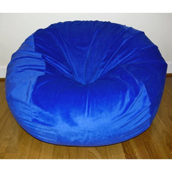 Ahh! Products Cuddle Minky Blue Washable Large Bean Bag Chair | Luxury Bean Bags