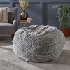 Christopher Knight Home Laraine Furry Glam Grey Pebble Pattern | Luxury Bean Bags