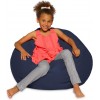 Posh Bag Chair Large Solid Navy Blue | Classic Bean Bags