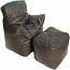 Black Bean Bag Chairs and Ottomans