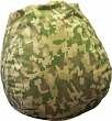 Faux Suede Urban Camo Lime Bean Bag