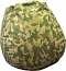 Faux Suede Urban Camo Lime Bean Bag