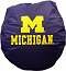 Michigan Wolverines All Navy Bean Bags Chairs